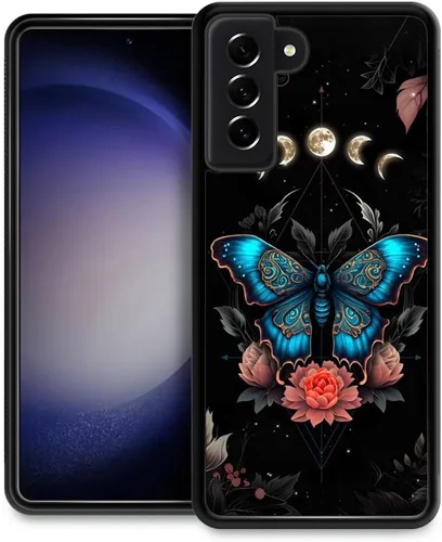 Vista 13 de Funda compatible con Samsung Galaxy S23 Plus, hermosa funda de mariposa Galaxy S23 Plus, delgada, suave, a prueba de golpes, de poliuretano