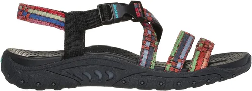 Vista 4 de Skechers Women's Reggae Sew Me Boho Slingback Sandal Negro Multi