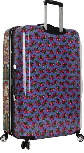 Vista 3 de Betsey Johnson Maleta rígida de equipaje de 3 piezas con ruedas giratorias (20 pulgadas, 26 pulgadas, 30 pulgadas) (talla única, puntal flamenco)..