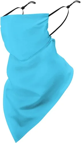 Vista 9 de Bufanda reutilizable con protección solar UV para las orejas, bandana reutilizable para la cara