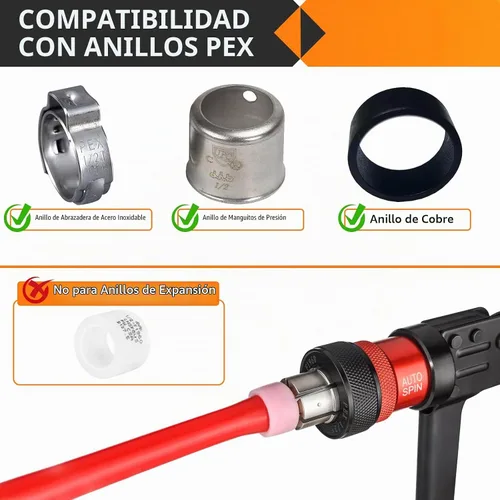 Vista 6 de 10 piezas HeSun 1/2 "PEX Crimp x 1/2" Hembra NPT Drop Ear Codo