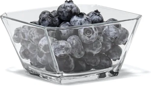 Vista 3 de Red Co. London - Juego de 6 mini cuencos de vidrio transparente cónico de 10.25 onzas para postres, aperitivos, salsas