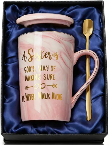 Vista 11 de ShinnyWis Regalos de graduación para mujeres 2026 - Taza con texto en inglés "She Believed She Could So She Did" Rosa