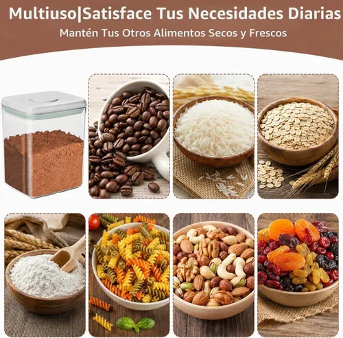 Vista 7 de POP - Recipiente hermético para conservar azúcar morena, frasco