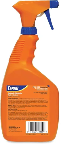 Vista 6 de TERRO Eliminador de telarañas, aerosol repelente de telaraña