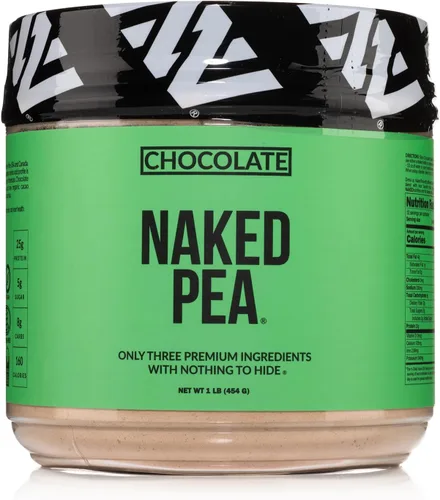 Vista 20 de NAKED Aislado de proteína de guisante de chocolate de granjas norteamericanas, solo 3 ingredientes, proteína vegana de chocolate, certificado NSF