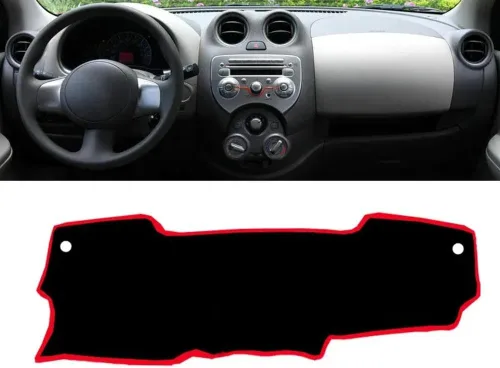 Vista 7 de LEFEDA Para Nissan March Micra K13 2010-2016, alfombrilla para salpicadero, cubierta adhesiva para salpicadero, parasol