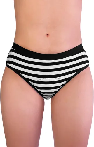 Vista 2 de Bragas de algodón para mujer, ropa interior menstrual y posparto para adolescentes, suaves, a prueba de fugas, elásticos, bikini