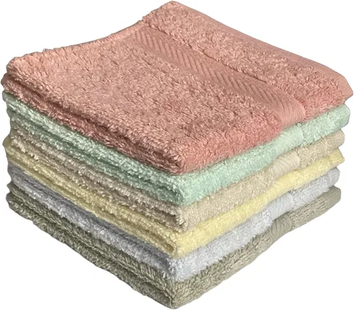 Vista 7 de Juego de 6 paños de cocina 100% algodón, diseño a cuadros color verde azulado, ultra absorbentes, resistentes, máxima suavidad, absorción