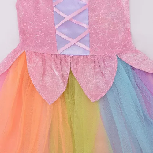 Vista 5 de Bonito vestido de hadas arco iris (3-5years)