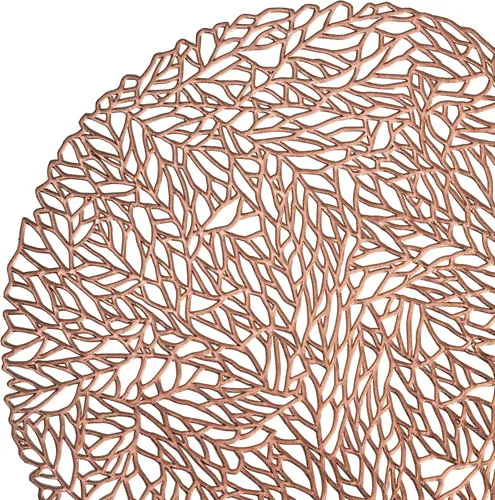 Vista 9 de Occasions: Paquete de 10 manteles individuales metálicos de vinilo prensado/decoración de boda (primavera, oro rosa)