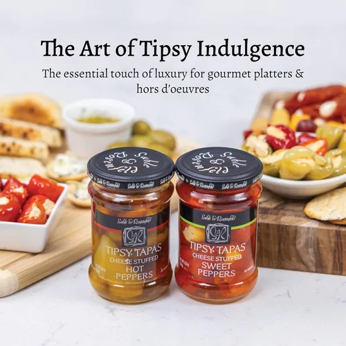 Vista 4 de Sable & Rosenfeld Tipsy Tapas Peppers, picantes, 8.8 onzas