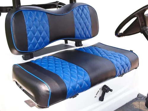 Vista 15 de Huskey Parts Company EZGO - Funda de asiento delantero naranja con costuras de diamante Medalist TXT 94-13, carrito de golf, 2 unidades naranja