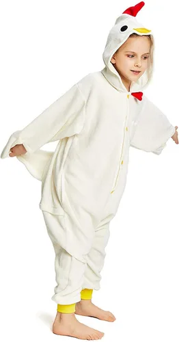 Vista 4 de Pijama de una pieza Canasour, mono de mapache, talla 4-10, unisex, para niño, Gallina Blanca