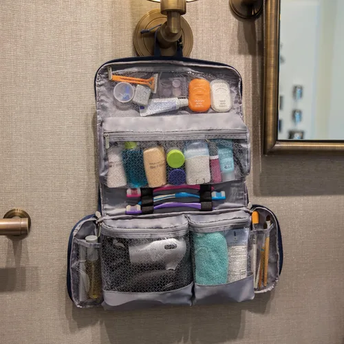 Vista 2 de Travelon: Kit de Aseo Flat-Out, Medianoche, Moderno