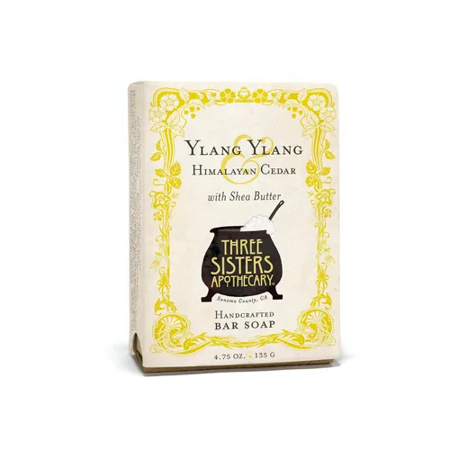 Vista 5 de Three Sisters Apothecary 4.75 oz. Jabón en barra artesanal (Naranja dulce y coco)