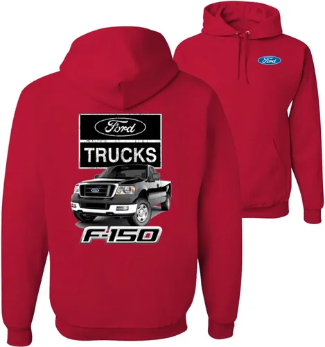 Vista 20 de Wild Bobby Ford Trucks F150 Pickup Cars and Trucks Front and Back - Sudadera con capucha unisex