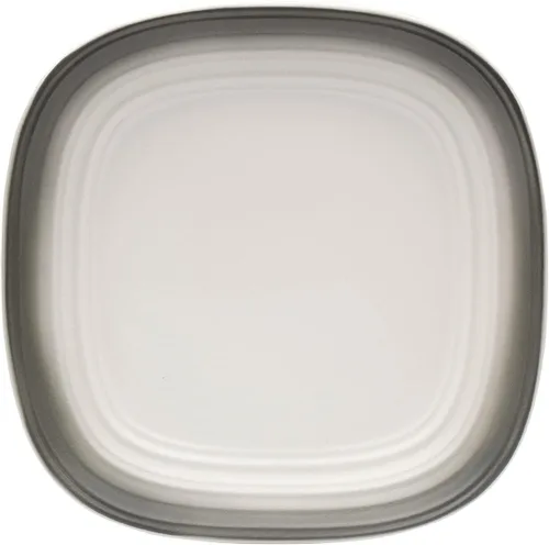 Vista 5 de Mikasa Swirl Square - Juego de vajilla de 16 piezas de grafito degradado, servicio para 4