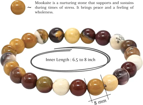 Vista 689 de Amazing Gemstone Pulsera de cristal para mujeres y hombres, pulsera de cristal curativo de protección, pulsera elástica con cuentas de piedras