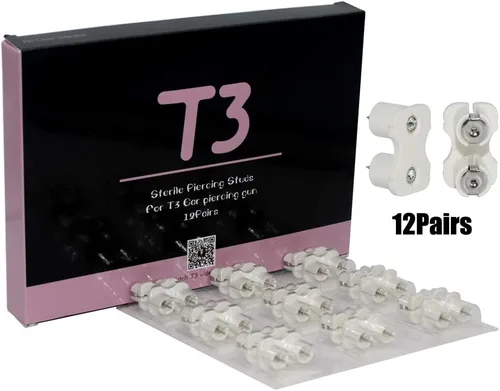 Vista 5 de CHUANCI - Piercing profesional para oreja T3, herramienta estéril, herramienta de piercing para oreja fácil de usar