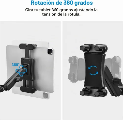 Vista 3 de Soporte para tableta para soporte de micrófono, soporte de teléfono