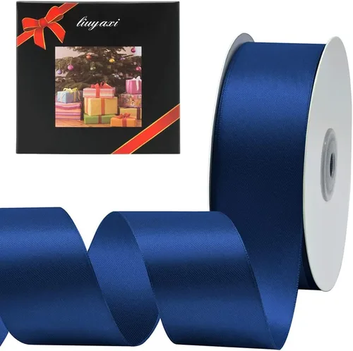 Vista 124 de Cinta de satén verde manzana de doble cara de color sólido de 1/2 pulgada x 25 yardas, cintas perfectas para manualidades, decoración de bodas