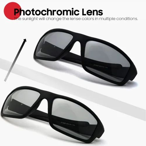 Vista 2 de Photochromic Polarized Sports Sunglasses for Men Women UV Protection Safety Outdoor Cycling Driving Fishing Glasses