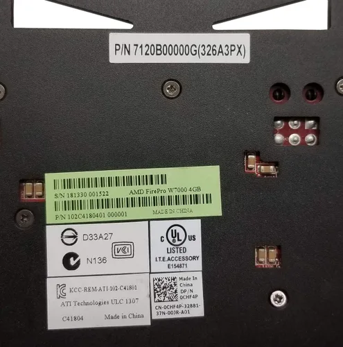 Vista 4 de AMD FirePro W7000 4GB GDDR5 4DisplayPort PCI-Express Workstation Tarjeta gráfica 100-505634