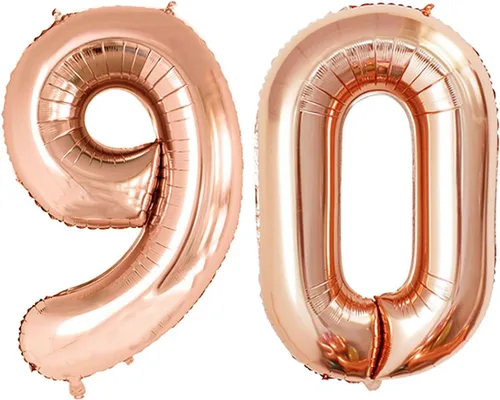 Vista 138 de Goer, conjunto de globos de papel aluminio para decoraciones de cumpleaños, globos de las letras de feliz cumpleaños y de números Oro