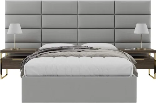 Vista 125 de Vänt - Paneles tapizados de cabecera para montar en la pared, diseño Elizabeth, 120 x 46 pulgadas, configuración de 16 paneles individuales
