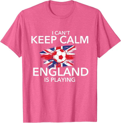 Vista 36 de I Can't Keep Calm England Is Playing - Camiseta para amantes del fútbol, Negro