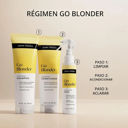 Vista 9 de John Frieda Go Blonder - Spray aclarador para cabello rubio, 3.5 onzas líquidas, paquete de 2