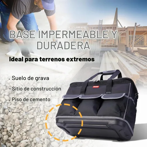 Vista 6 de Bolsa de herramientas con ruedas - Carro de aleación de aluminio para electricista y HVAC