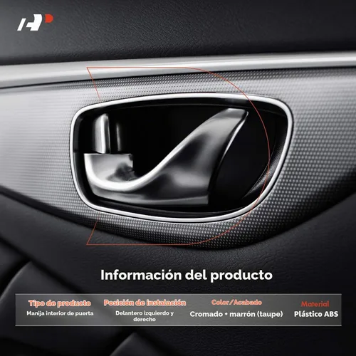 Vista 2 de A-Premium Manijas interiores interiores para puertas delanteras, lado