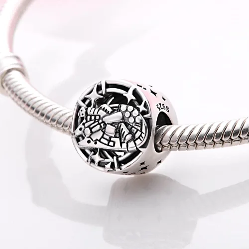 Vista 3 de LIGHTDOG Star Wars Charms Beads fits Pandora Charm Bracelets for Woman,925 Sterling Silver Dangle Pendant Bead,Mother's Day Gift Girl Jewelry Beads
