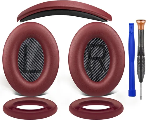 Vista 8 de SOULWIT Kit de repuesto para Bose QC35/QC35 ii - Negro