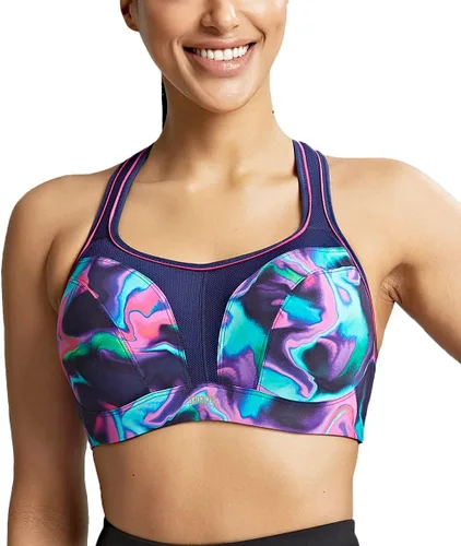 Vista 31 de Panache - Sujetador deportivo con aros para mujer Abstracto