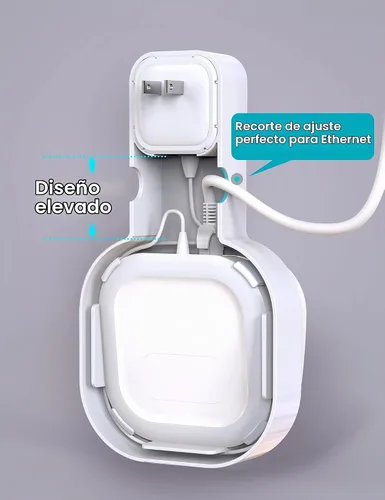 Vista 3 de DG-Direct Soporte de montaje en pared para eero 6 y eero 6+ Router Mesh Wi-Fi System, sin cables desordenados, soporte de montaje de pared para eero