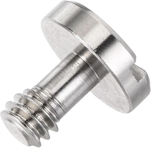 Vista 3 de uxcell Adaptador de tornillo de montaje de 1/4 "ranurado 0.16 "longitud de rosca para trípode de cámara de acero aleado, 5