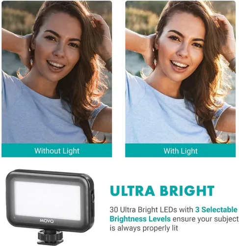 Vista 8 de Movo iVlogger - Kit de vlogging para iPhone con trípode de tamaño completo – Kit de inicio de YouTube compatible con Lightning para creadores