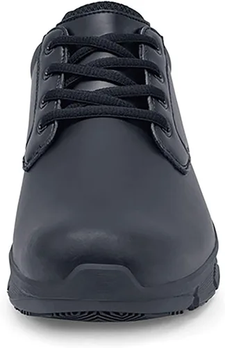 Vista 4 de Shoes for Crews Saloon II - Zapatos de trabajo antideslizantes para hombre, resistentes al agua, color negro