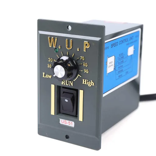 Vista 7 de 15W 10K AC110V 125 RPM Motor reductor de engranajes variable ajustable con controlador de velocidad para la industria