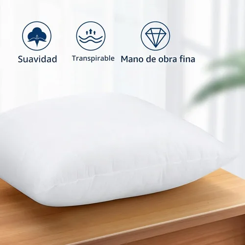 Vista 6 de OTOSTAR Juego de 4 rellenos de almohada de 20 x 20 pulgadas, rellenos de almohada cuadrados decorativos, fundas de almohada esponjosas de alta