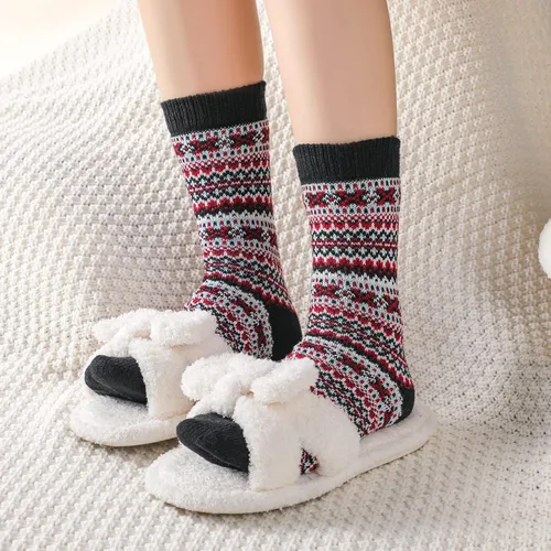 Vista 7 de Clothirily Calcetines de lana - Calcetines de lana para mujer, calcetines de lana para mujer, calcetines cálidos para mujeres y hombres, calcetines