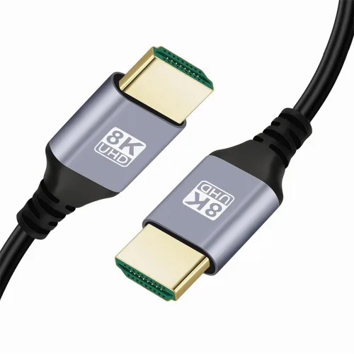 Vista 13 de xiwai 8K HDMI 2.1 Cable HDTV ultra fino 1.6 ft 4K Hyper Super Flexible Cable delgado en ángulo de 90 grados Tipo-A macho a macho para computadora