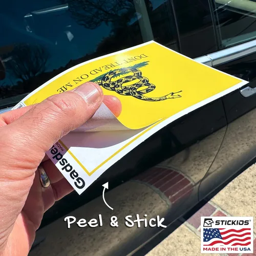 Vista 8 de Stickios Adhesivo de Bandera Gadsden 'Dont Tread On Me' - Calcomanía Patriótica Bandera Americana 1776 para Autos, Camiones y Ventanas de Vehículos