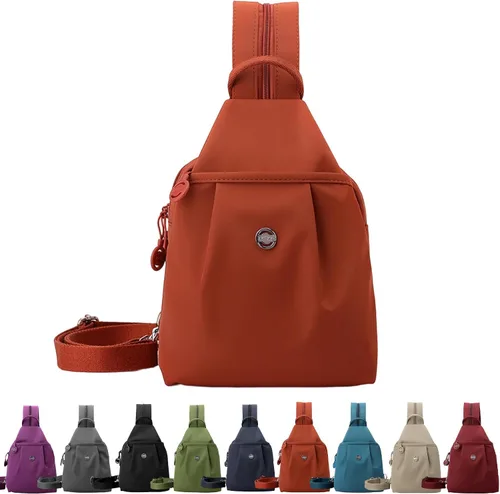 Vista 3 de Bolsa de viaje antirrobo 3 en 1 de alta calidad, impermeable, de 2 vías, mochila cruzada para mujer, Negro, Mediana, Moda