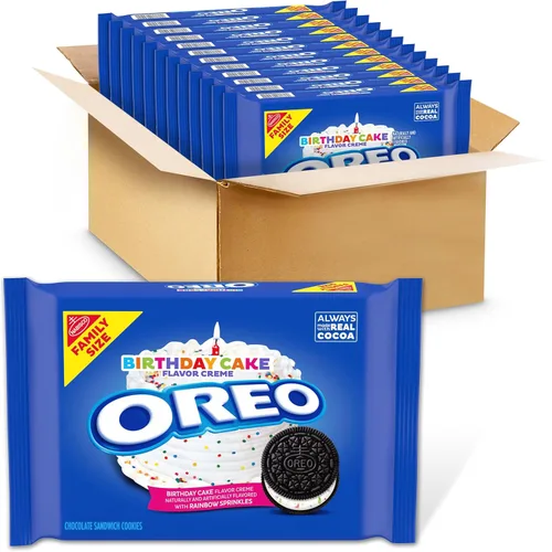 Vista 33 de OREO - Galletas sándwich de chocolate, 60 paquetes de aperitivos (2 galletas por paquete)
