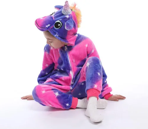 Vista 5 de Mono de unicornio para niños de Halloween
