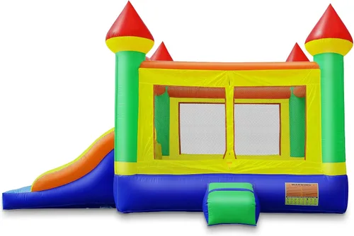 Vista 3 de Cloud 9 Castillo de doble diapositiva de grado comercial con soplador - gorila inflable 100% PVC 22' x 15